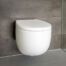 Toiletpot, toiletcloset Milk van B DUTCH. Mat witte wc pot. Vrijhangend mat wit toiletcloset met soft-close zitting. Complete set inclusief inbouwreservoir.