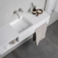 B DUTCH design wastafels, toiletfonteinen, Solid Surface Corian mat witte wastafels voor design badkamer en toilet.