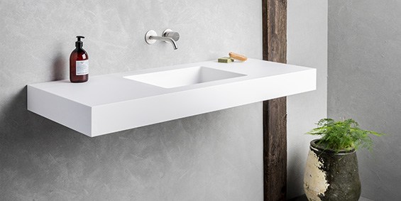 Wastafels-wasbak-waskom-dubbele-badkamer-wastafelblad-wastafel-Corian-Himacs-B DUTCH-Saint Lucia Single 1200_02.k B Dutch design badkamers en keukens