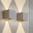 B DUTCH wandspot UPDOWN, moderne muurspot in een lichtgrijze kleur