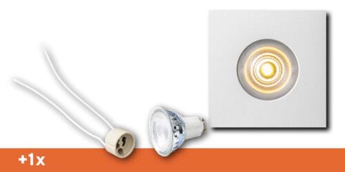 Badkamer Spotjes, inbouwspots badkamer. IP65 LED spots. The Essential collectie van B DUTCH. IP65 spots van geborsteld aluminium, mat zwart of mat wit. GU10 en MR16 en Philips Hue GU10 lichtbron passen in de badkamer spotjes. Armatuur voor GU10, MR16 en Philips Hue GU10 lichtbronnen. Ook dimbaar te maken.
